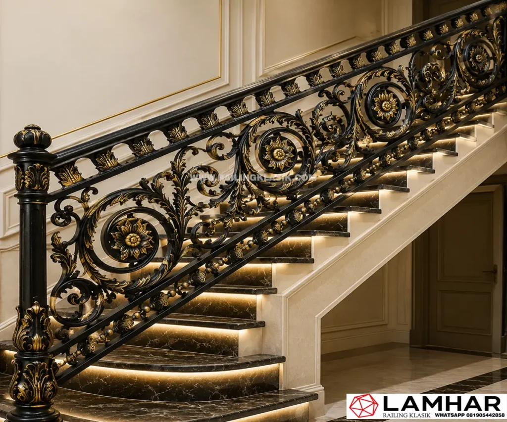 Model-railing-tangga-klasik-terbaik-untuk-rumah-mewah