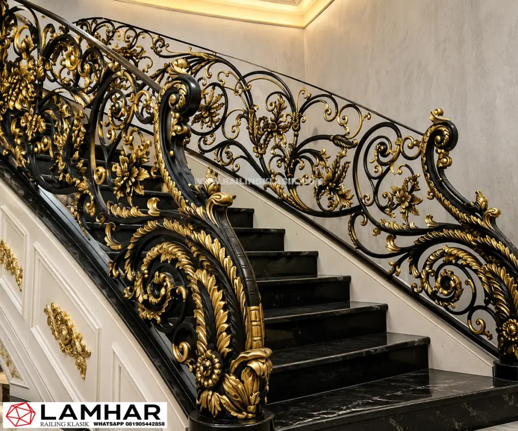 Railing-Tangga-Klasik-Motif-Mahkota
