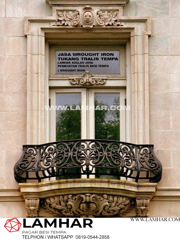 railing balkon besi tempa