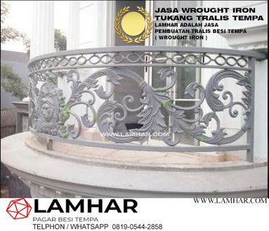 Railing balkon besi tempa