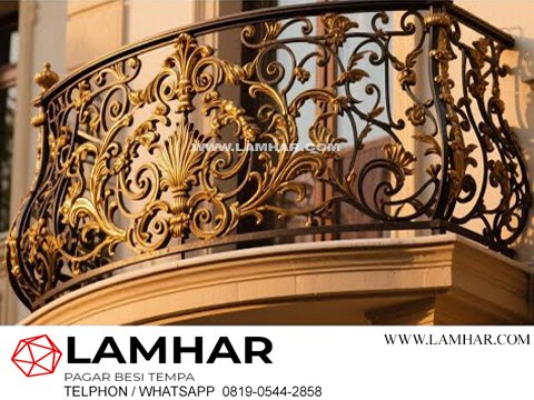 railing balkon besi tempa