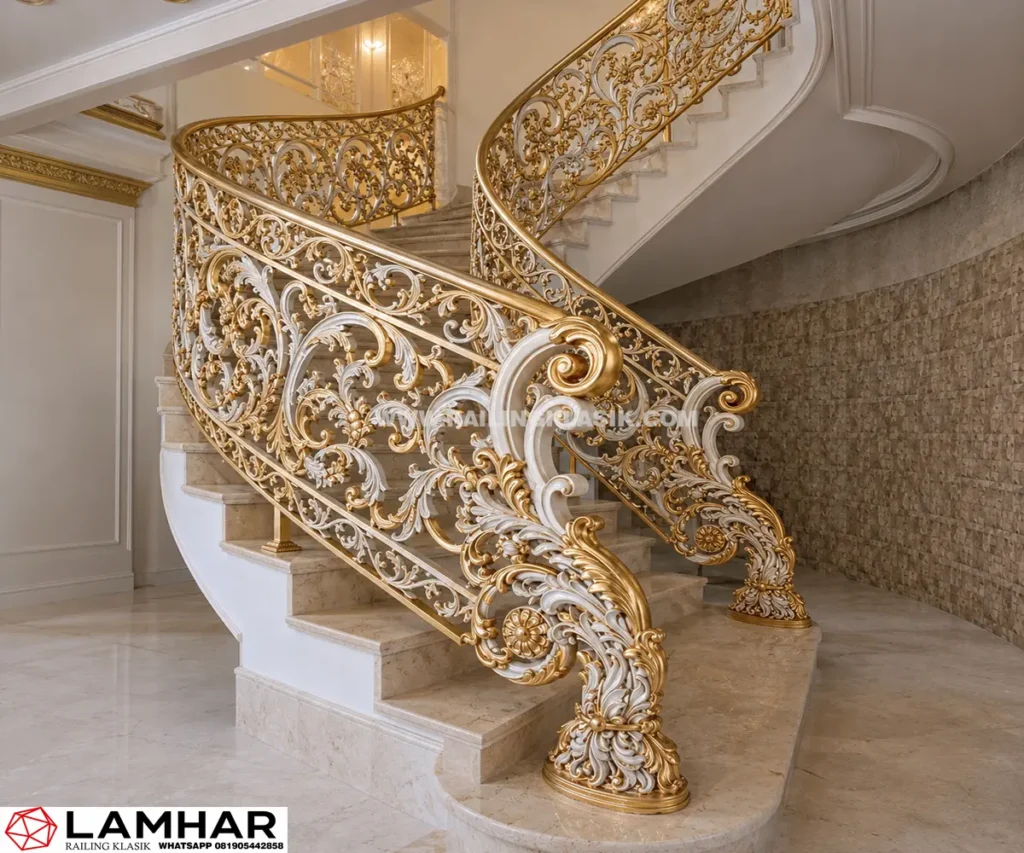 railing-klasik-besi-tempa-kombinasi-alfero-warna-emas-putih