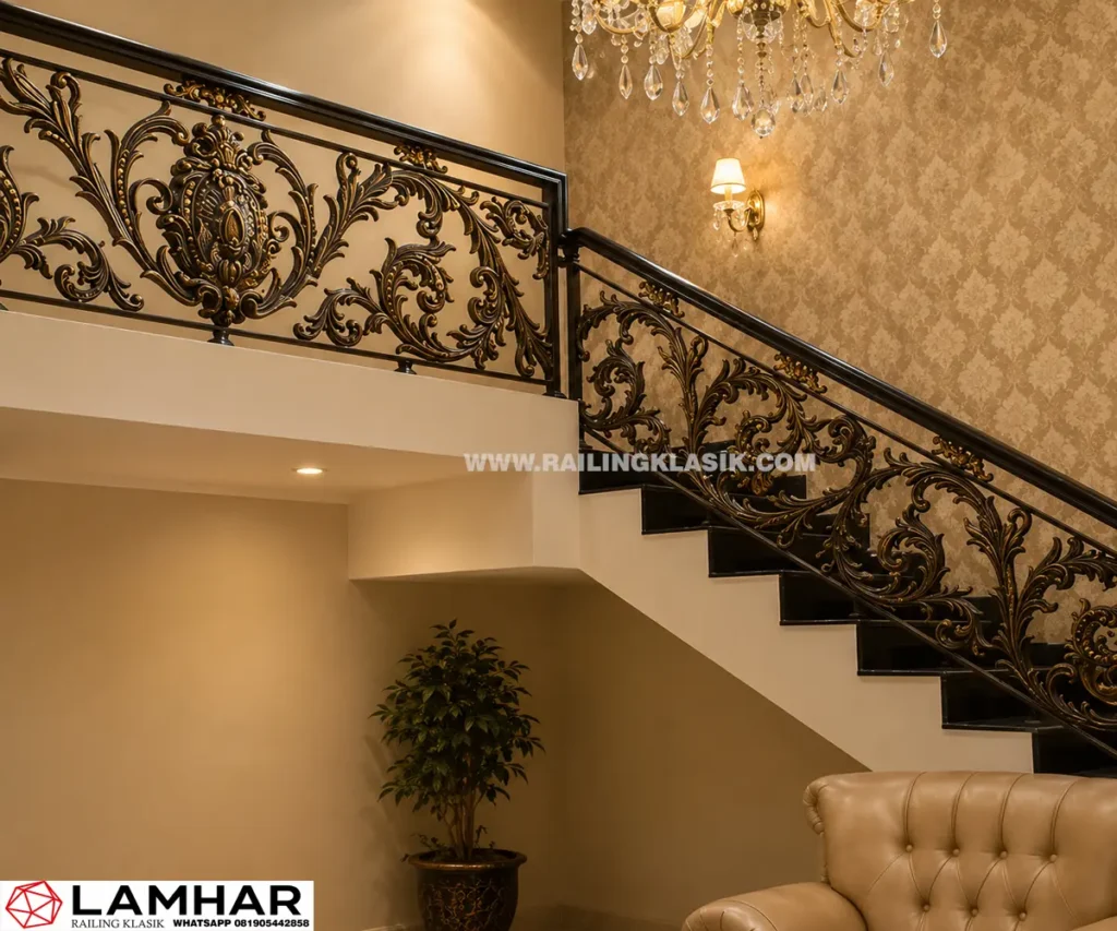 railing-klasik-ornamen-alferon-warna-hitam-tembaga