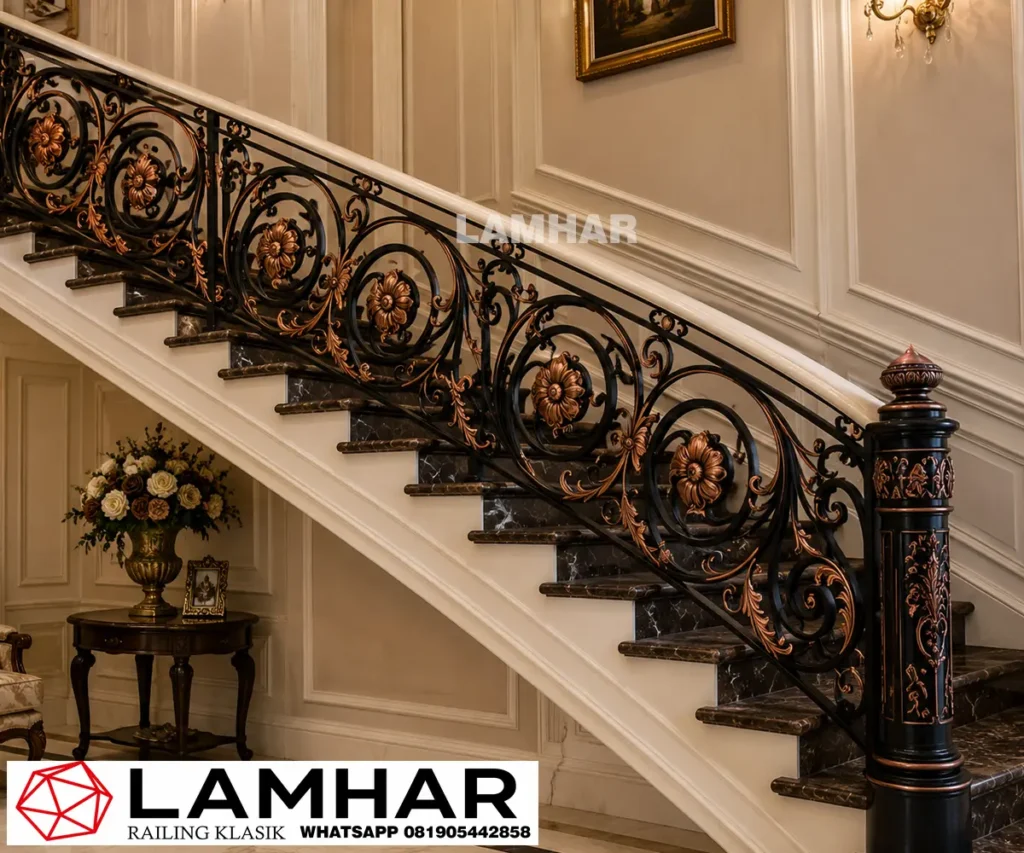 railing-tempa-alferon-motif-bunga-warna-hitam-tembaga