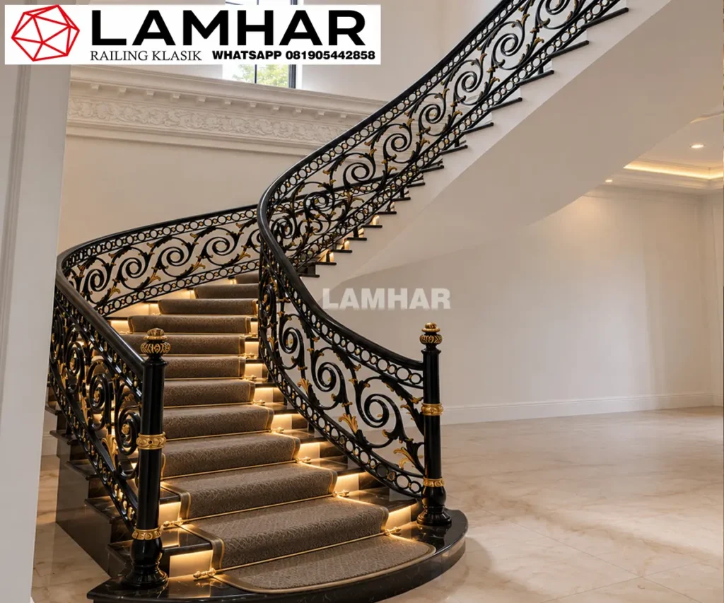 10-model-railing-tangga-klasik-mewah