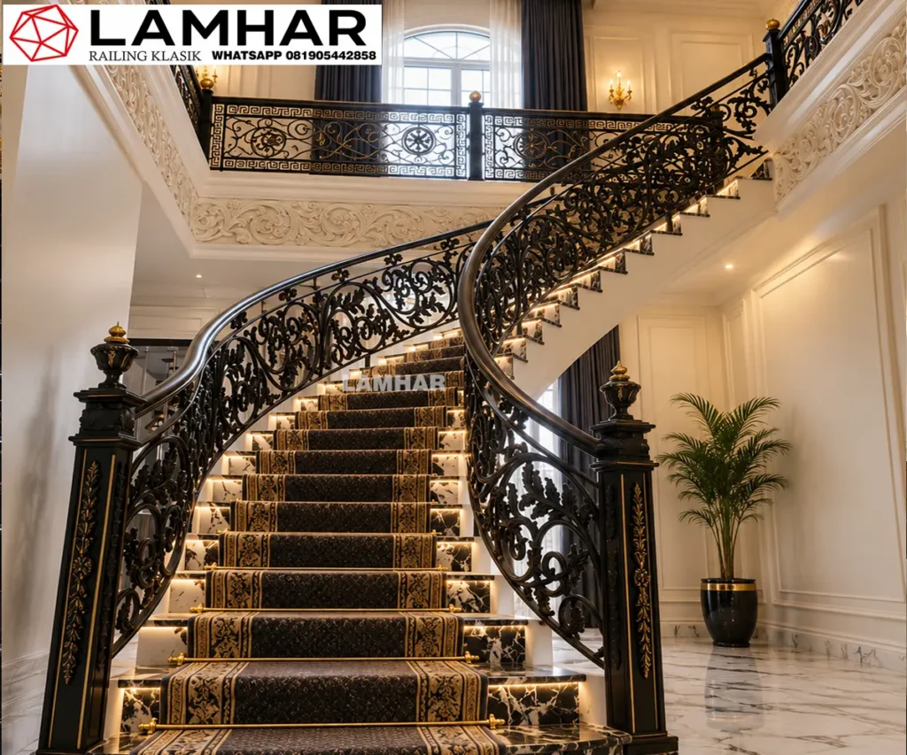 railing-tempa-alferon-warna-hitam-doof-brass-emas